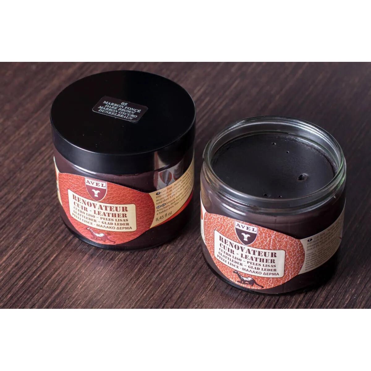 Krem koloryzujący do skóry AVEL LTHR Cream Renovator 250ml ciemny brąz