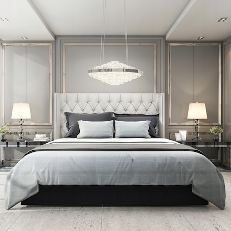 Kryształowa Lampa Sufitowa Żyrandol Glamour Led