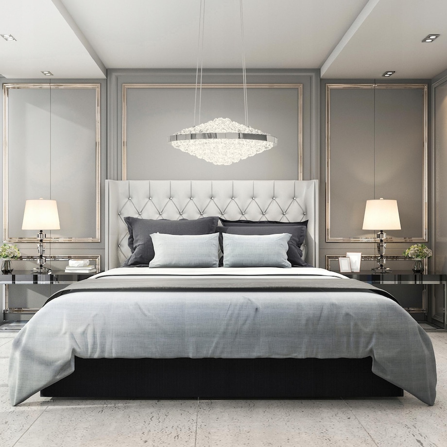 Kryształowa Lampa Sufitowa Żyrandol Glamour Led