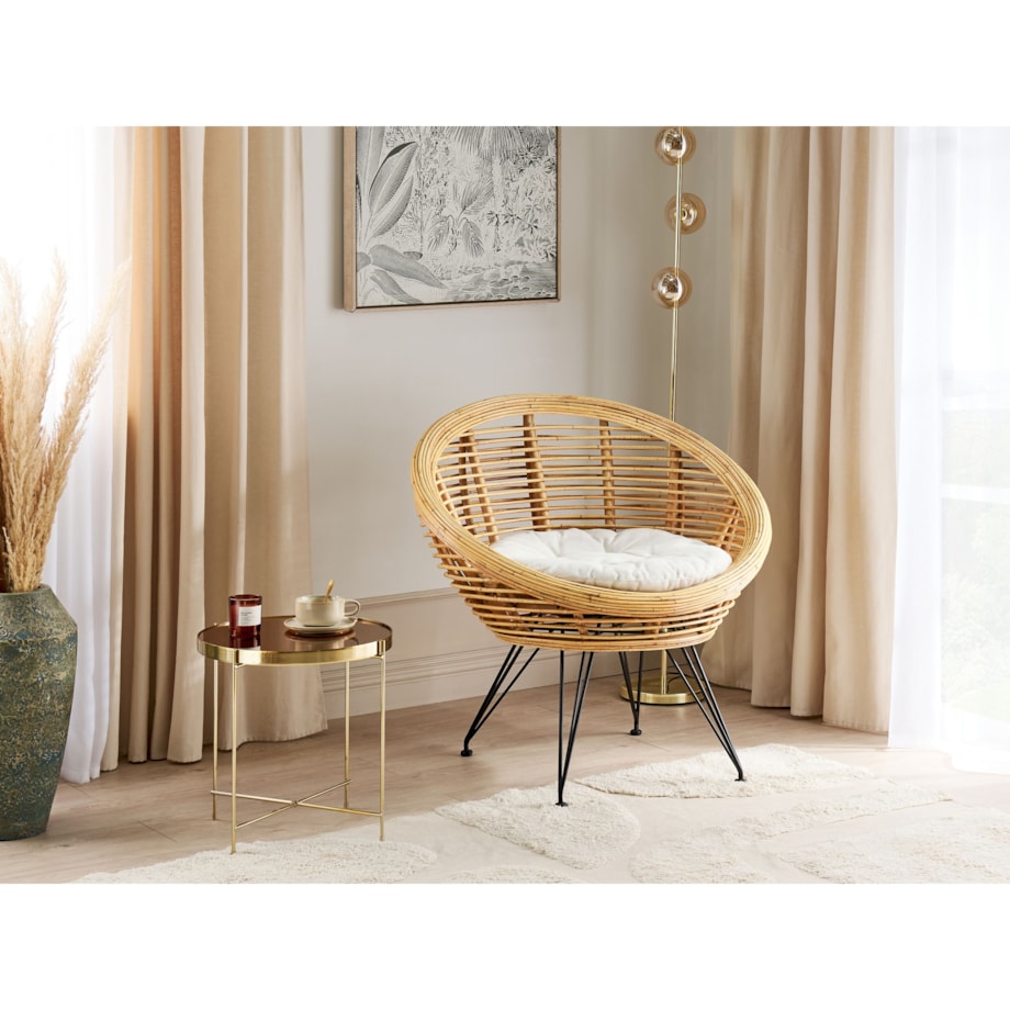 Krzesło rattanowe naturalne MARATEA