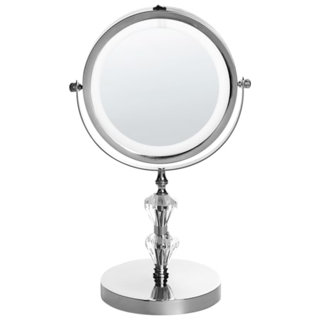 Lusterko kosmetyczne LED ø 20 cm srebrne LAON