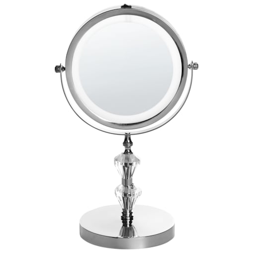 Lusterko kosmetyczne LED ø 20 cm srebrne LAON