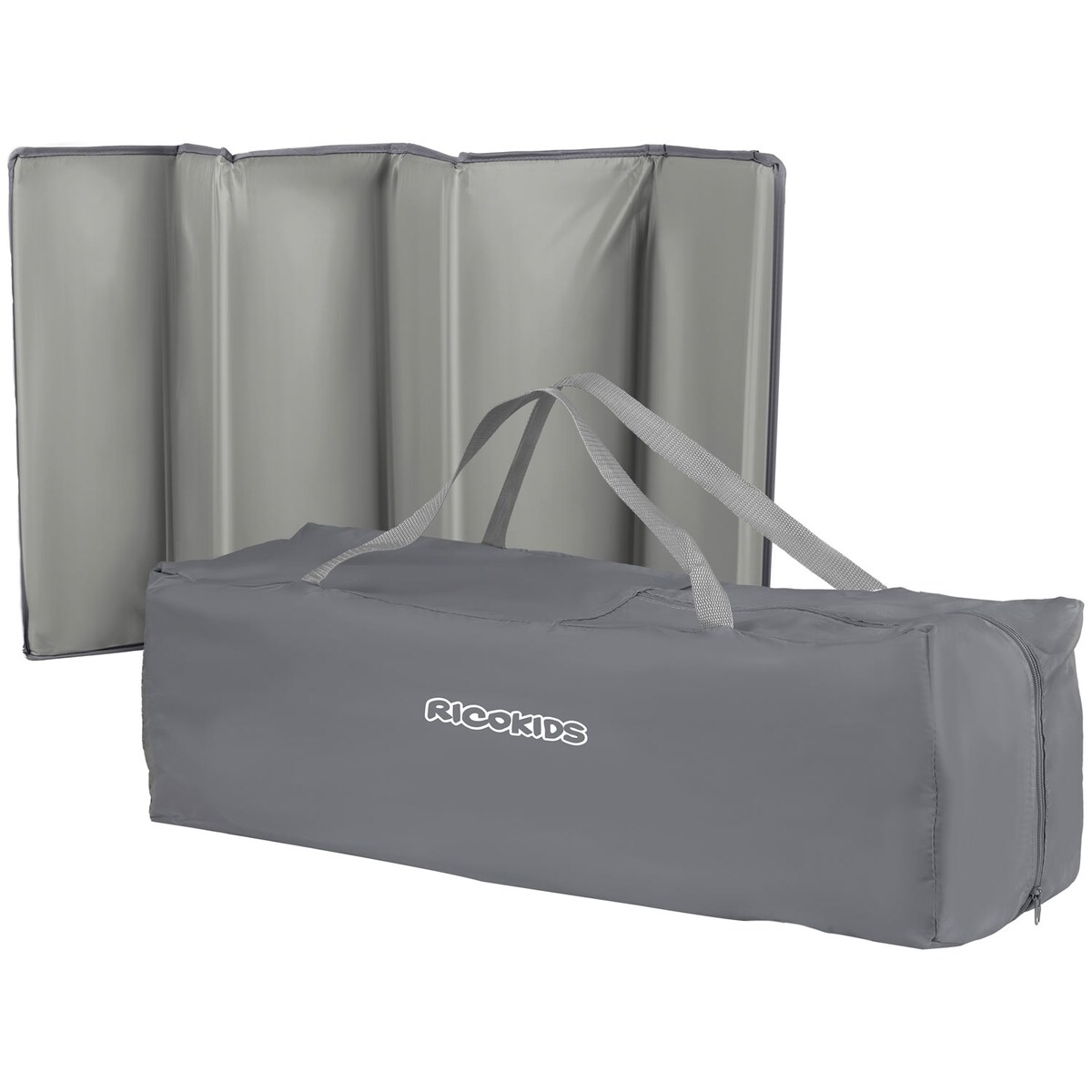 Łóżeczko turystyczne dla dziecka składane podróżne kojec Ricokids + materac + torba