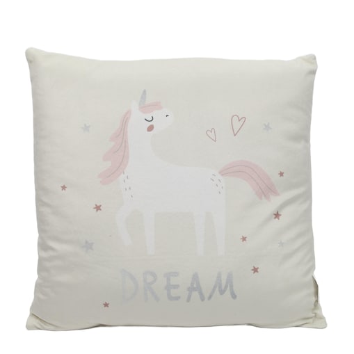 Poduszka dekoracyjna z jednorożcem, 40 x 40 cm