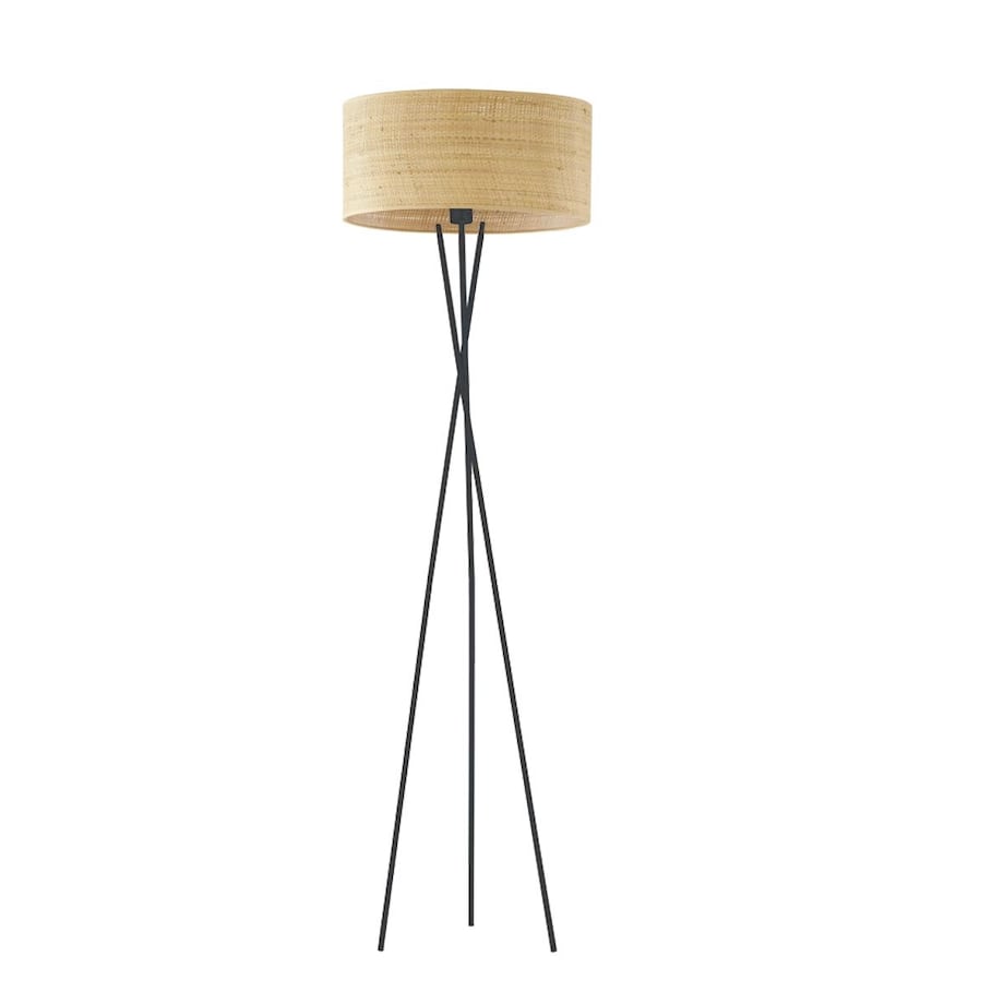 Lampa stojąca podłogowa trójnóg z abażurem walec MORIS
