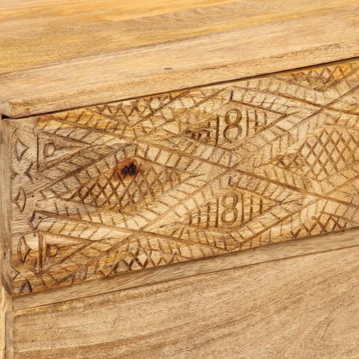 vidaXL Szafka pod telewizor, lite drewno mango, 110x30x40 cm