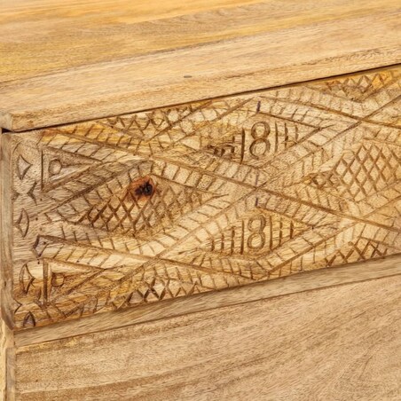 vidaXL Szafka pod telewizor, lite drewno mango, 110x30x40 cm