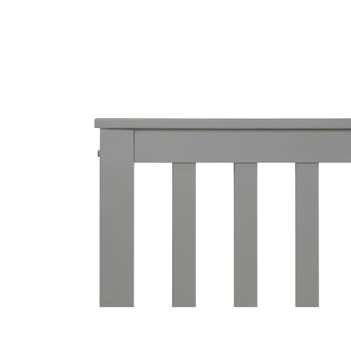 Łóżko drewniane 140 x 200 cm szary MAYENNE