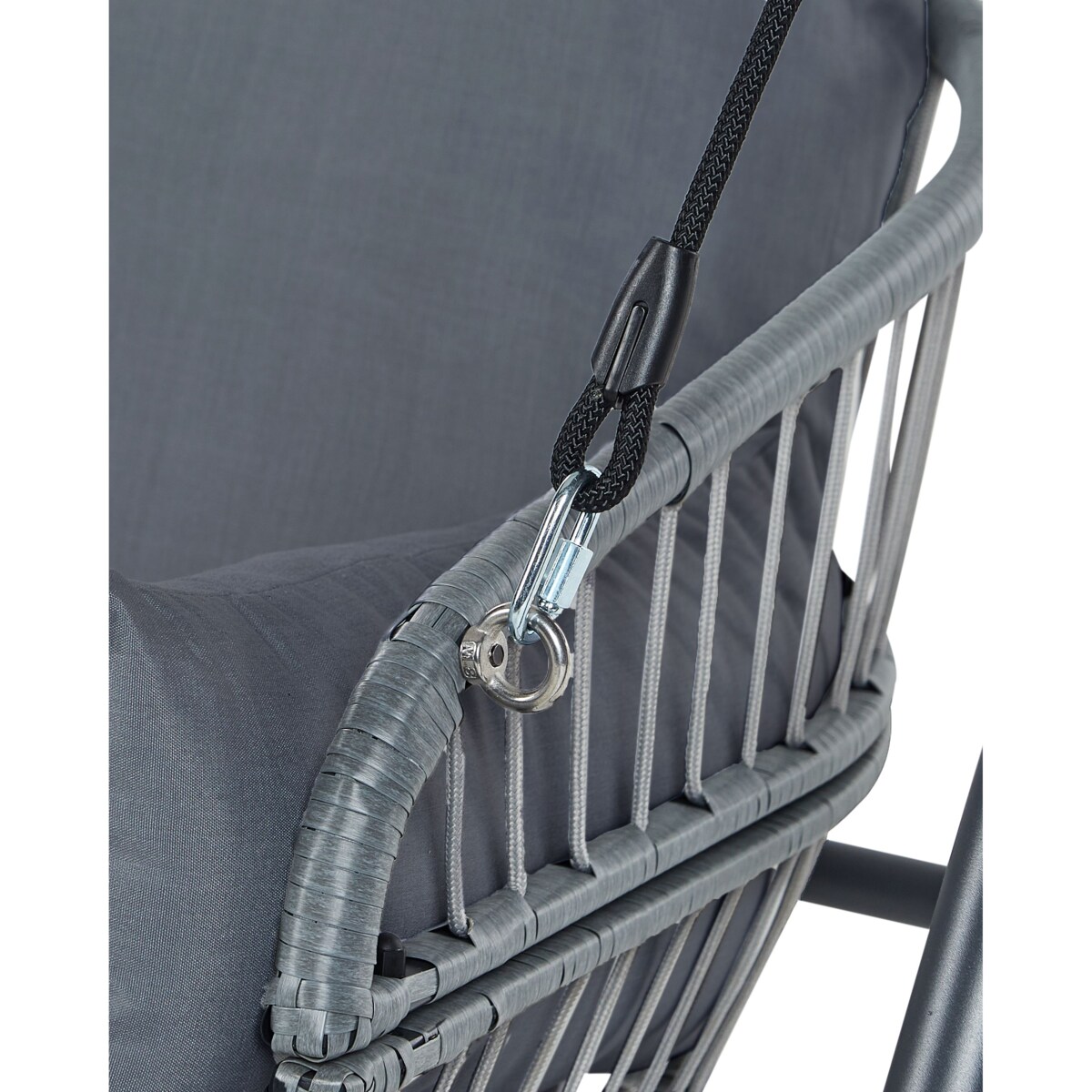 Huśtawka ogrodowa FIASTRA Metal Ciemnoszary