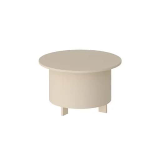 Ława okrągła SALVO AC 80x80 cappuccino