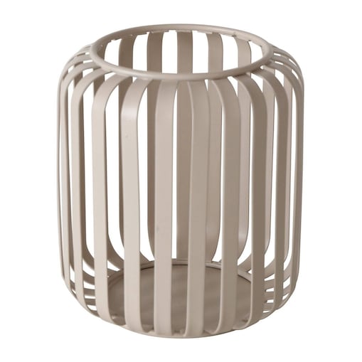 Metalowy lampion VIKI, beżowy