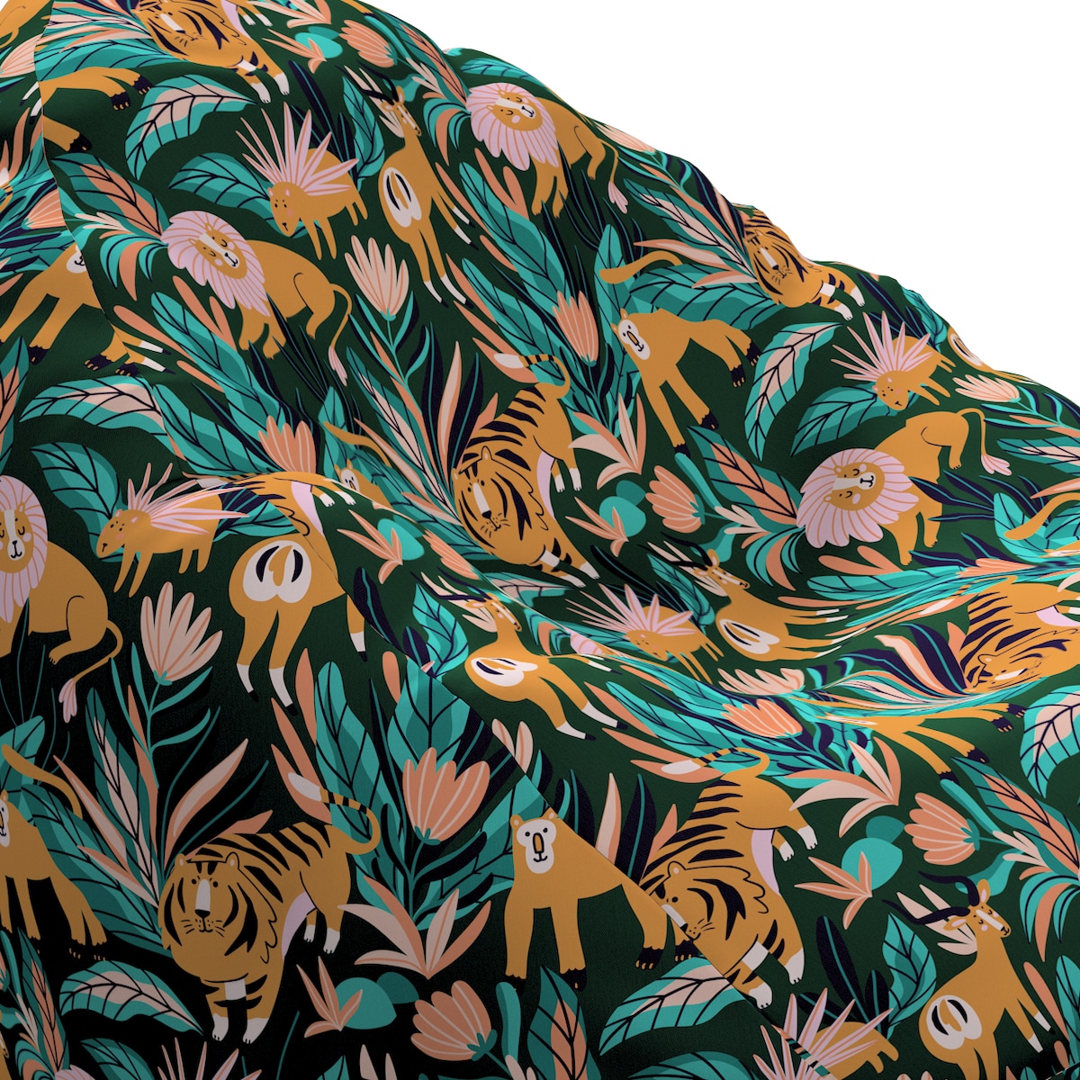 Worek do siedzenia Bowli, zielony, Ø60 x 105 cm, Magic Collection