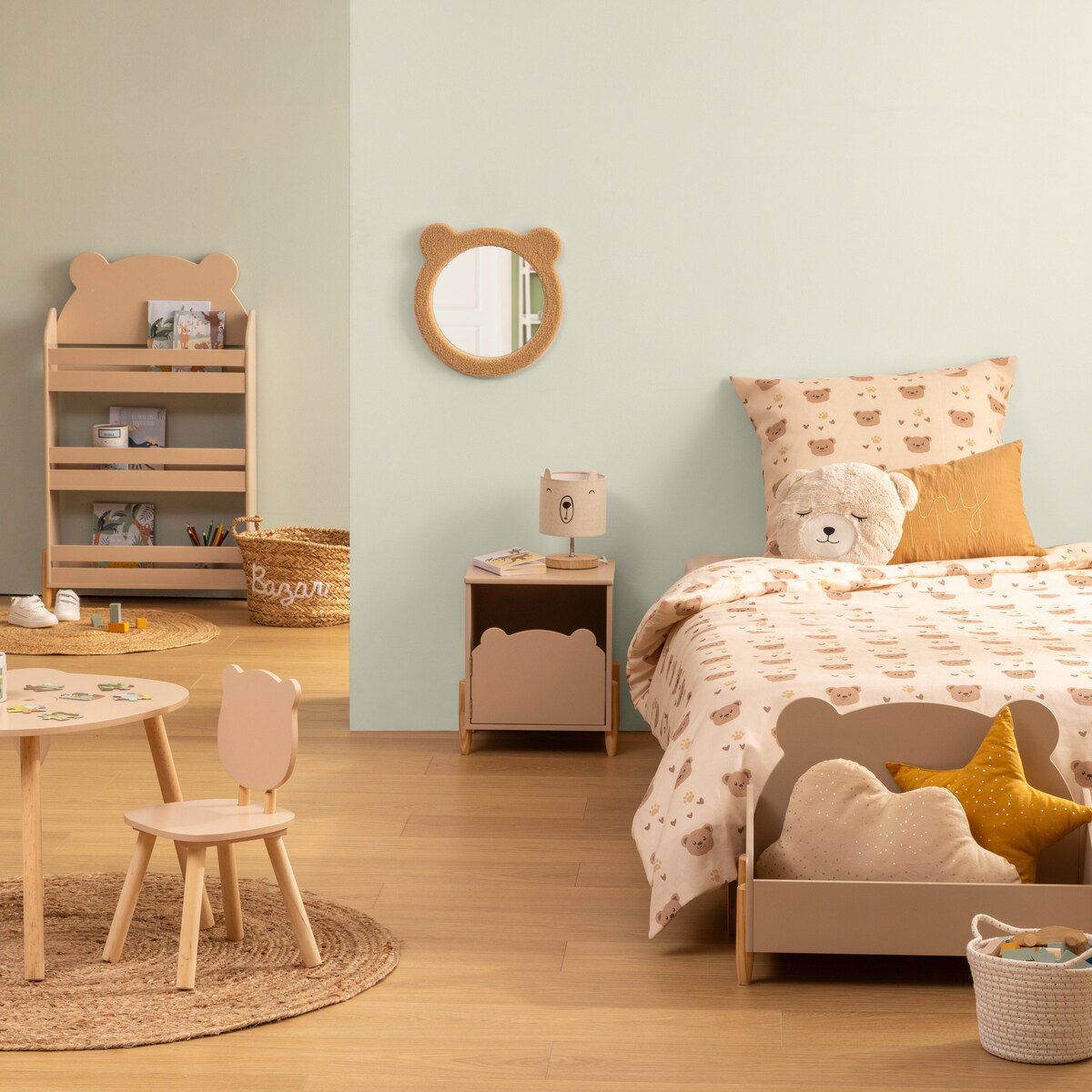 Krzesełko dziecięce drewniane nogi FJELLA