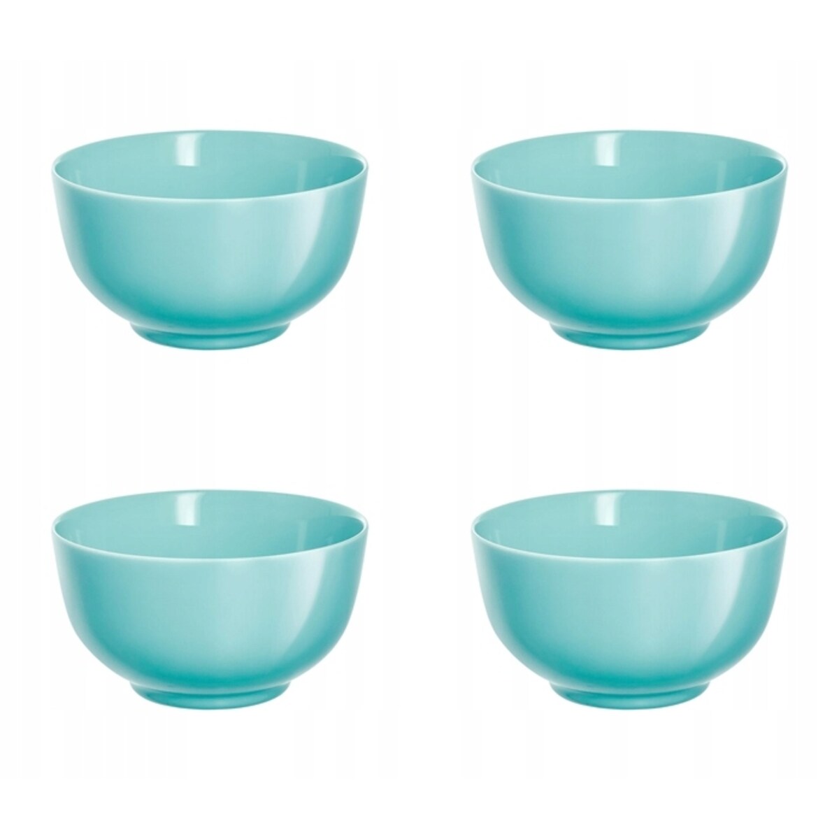 MISECZKA 4 x 750 ml LUMINARC diwali salaterka na PŁATKI jedzenie turkusowa