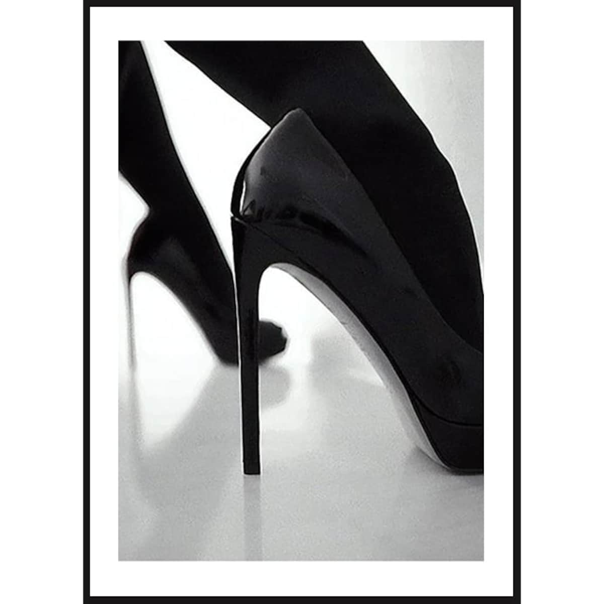 Poster Story, Plakat, Obraz - Czarne Szpilki, wymiary 42 x 60 cm