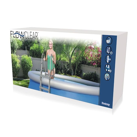 Bestway 4-stopniowa drabinka basenowa Flowclear, 122 cm, 58331