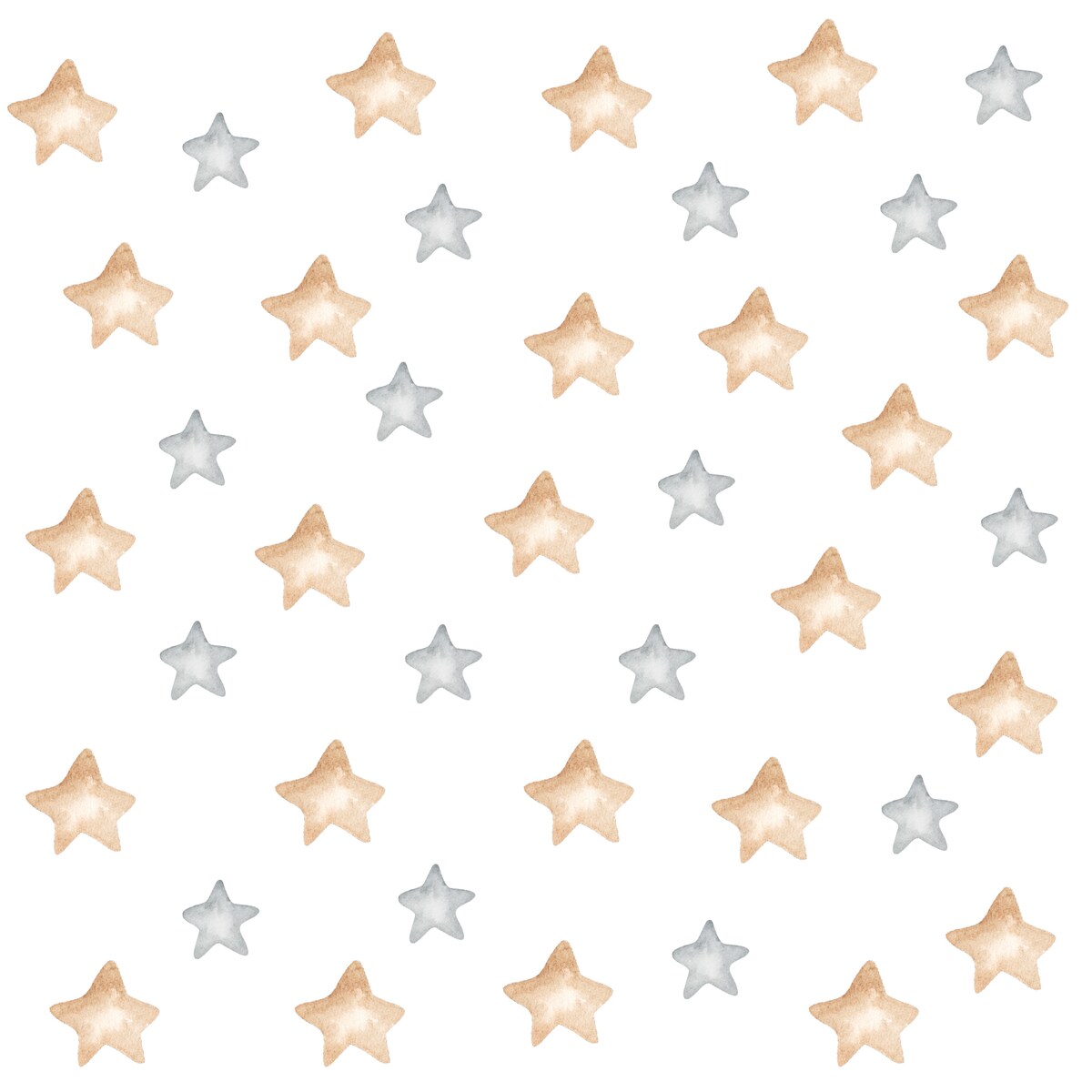 Naklejki Ścienne Do Pokoju Dziecięcego Pastelowe Kolorowe GWIAZDY ZESTAW 60x30cm