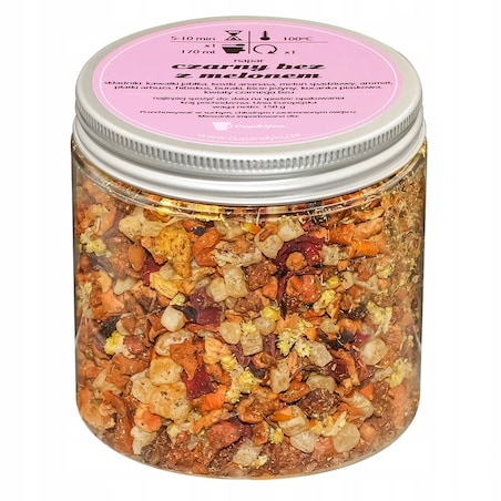 Herbata owocowa CZARNY BEZ Z MELONEM o smaku melona z nutą czarnego bzu - herbata liściasta sypana mieszanka napar susz - gotowa na prezent upominek