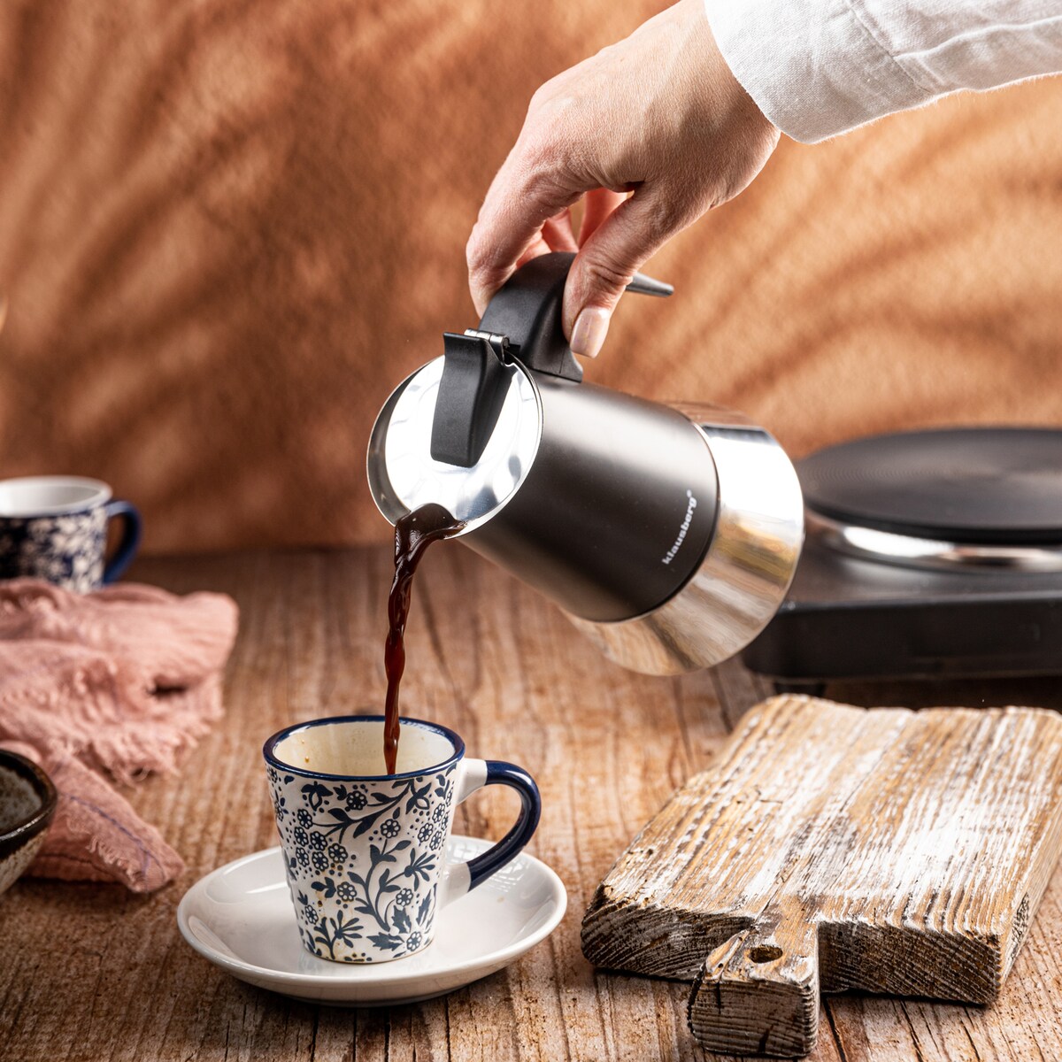 Kawiarka espresso kafeterka ciśnieniowa KLAUSBERG 200ml 3 filiżanki