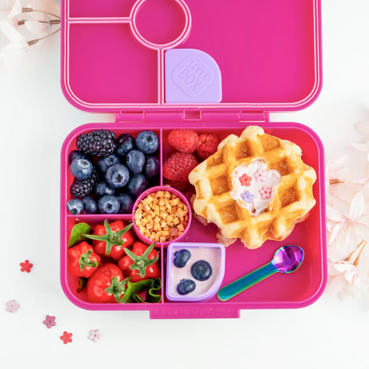 LEKKABOX CLASSIC śniadaniówka z przegródkami, Berry