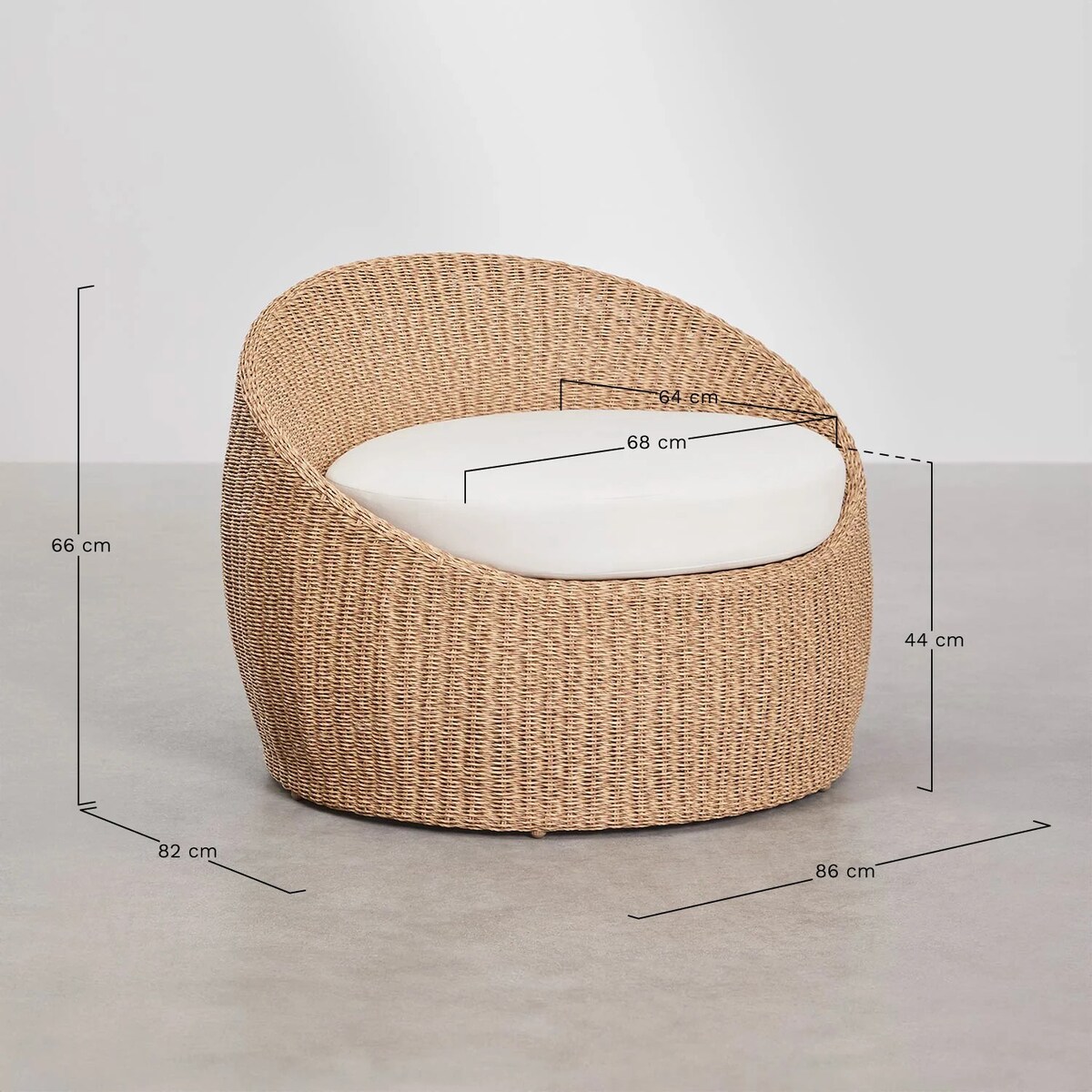 Zestaw ogrodowy: 2 fotele i stolik kawowy, drewno akacji i syntetyczny rattan, Clarnyx