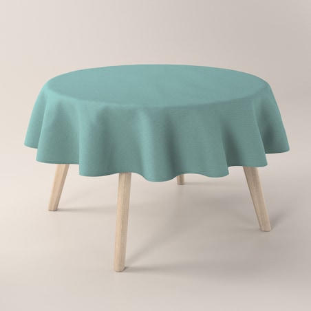 Obrus okrągły 100 x 100 cm szary niebieski