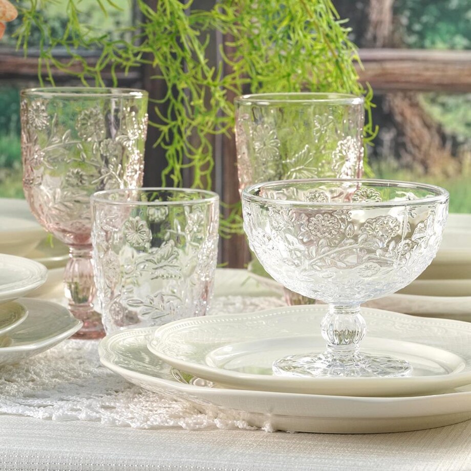 VILLA ITALIA Pucharki do deserów turkusowe 6 sztuk 320 ml MERIDA