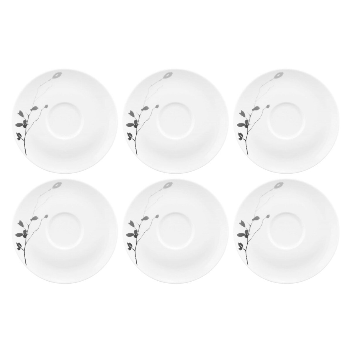 SELTMANN LIBERTY DARK ROSE HIP Zestaw 6 spodków 16.5 cm