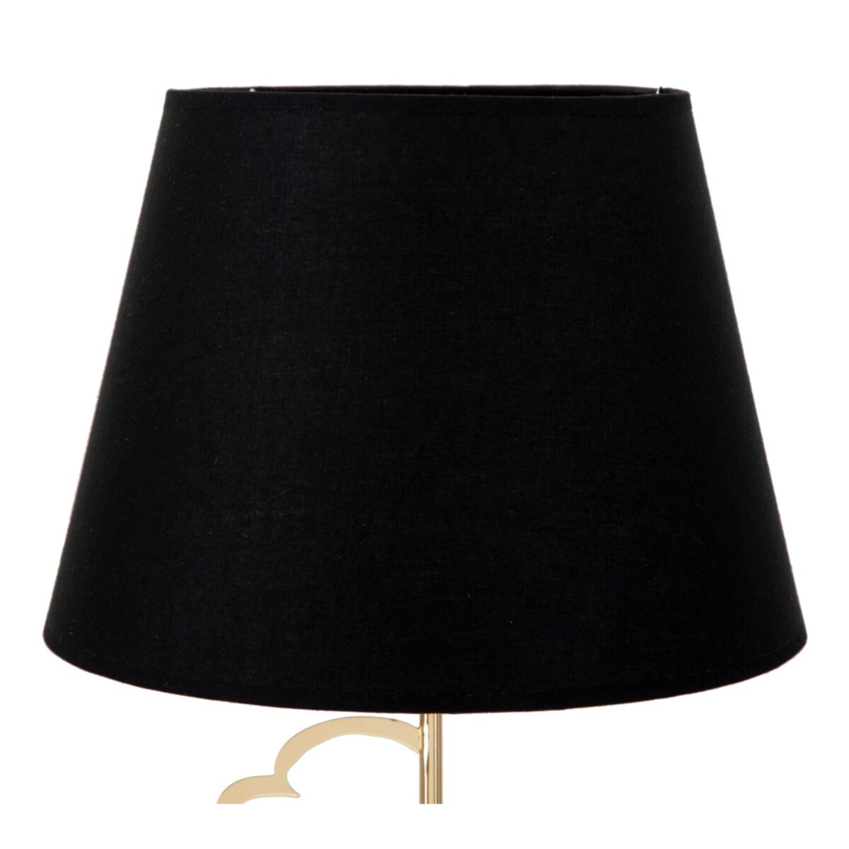 Lampa stołowa Glam Harts, kolor czarny i złoty, żelazo i papier, 30 x 30 x 54,5 cm, 1 x E27, styl glamour, do salonu i sypialni, Mauro Ferretti