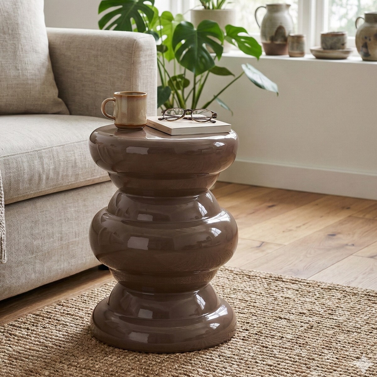 Stolik kawowwy, metalowy, Ø 32 x 41,5 cm