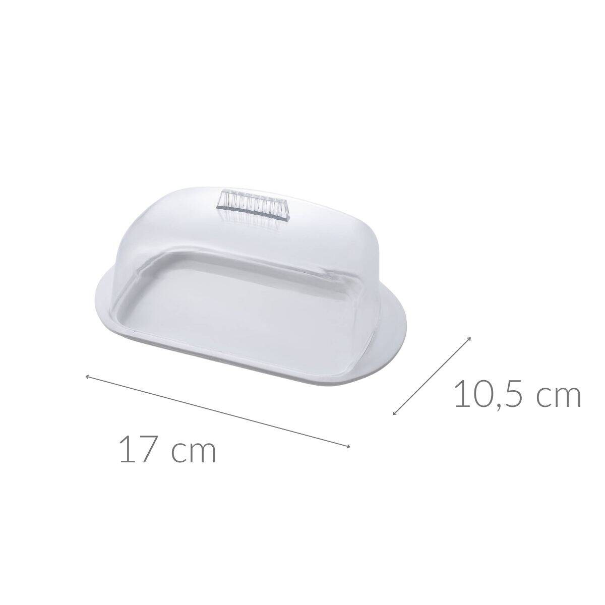 Maselniczka z przeźroczystą pokrywą, 17 x 10,5 cm