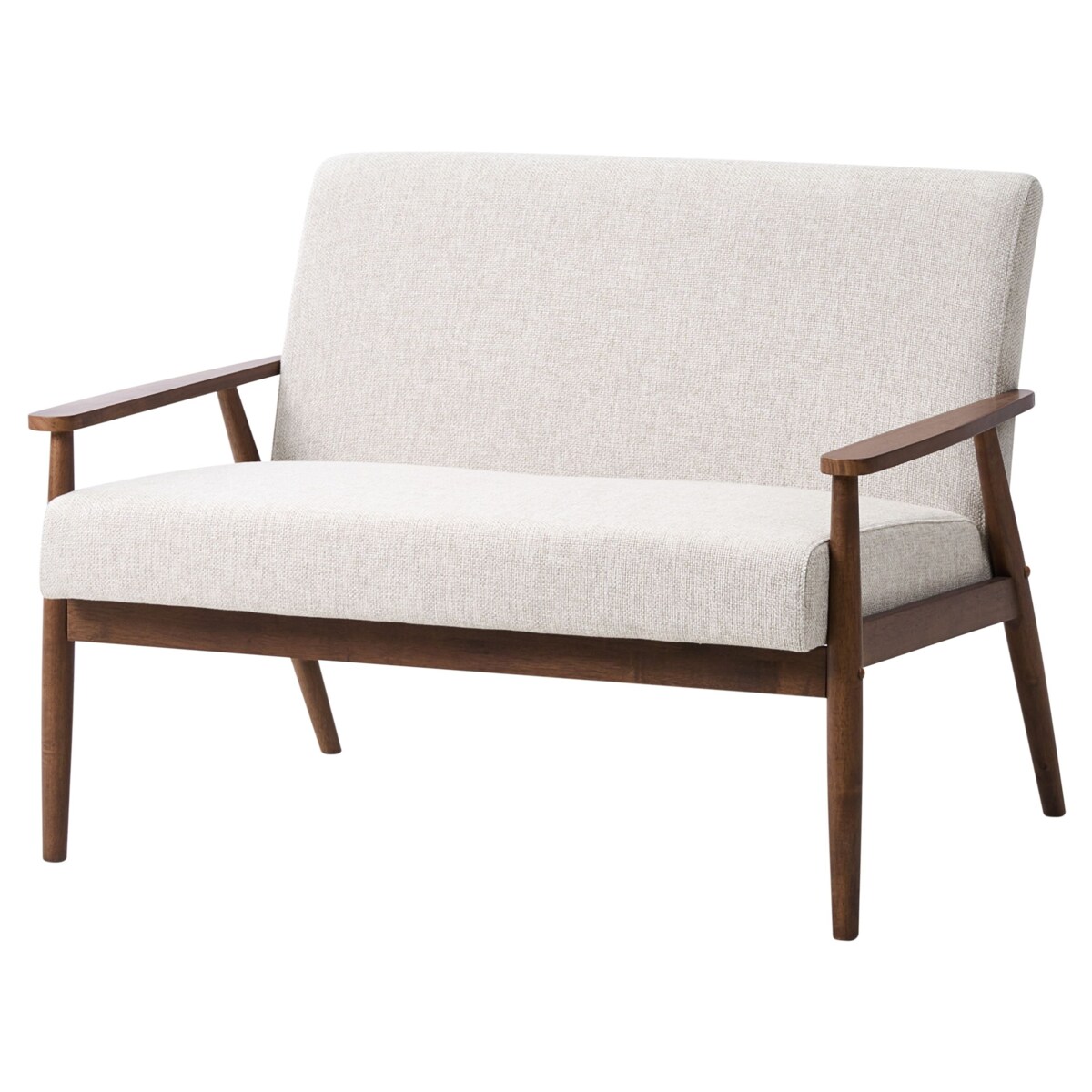 Sofa dla 2 osób ESRUM Ciemny brąz/ szary