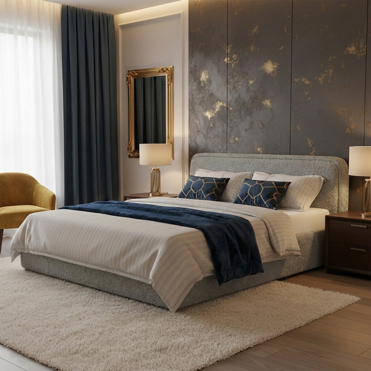 Łóżko Tapicerowane Grand 160X200 Stelaż Pojemnik Na Pościel Loop 17