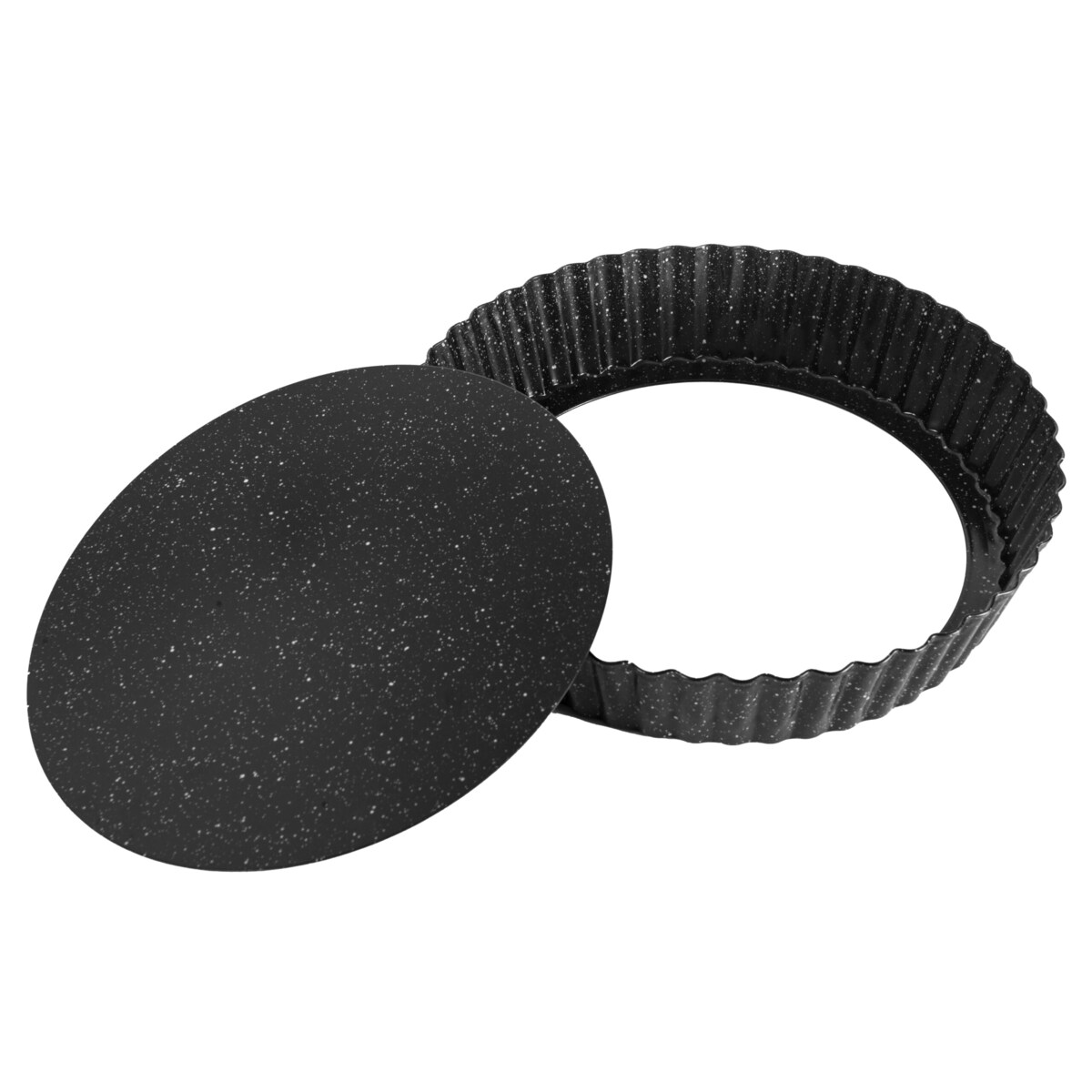 Forma do pieczenia z wyjmowanym dnem blacha okrągła czarna 28x5.5cm BRUNBESTE BB-7712