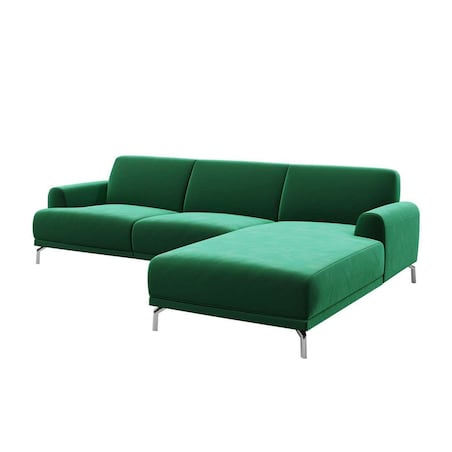 Sofa narożna Puzo - zielona