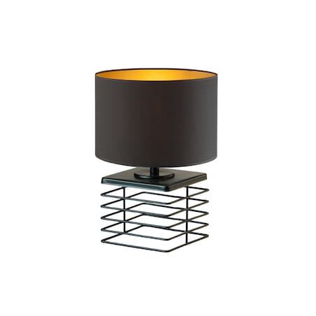 Lampka nocna na biurko lampa biurkowa druciana LED z abażurem walec LEVEL