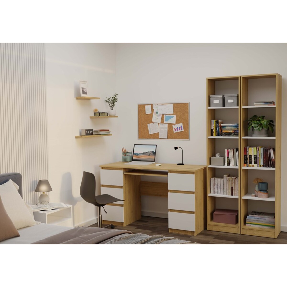 Regał Onyx R40 DĄB ARTISAN BIEL