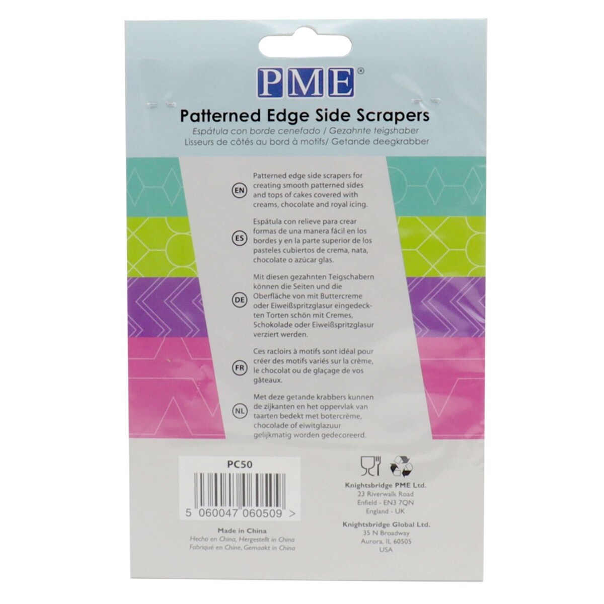 PME Zestaw 4 skrobaków bocznych