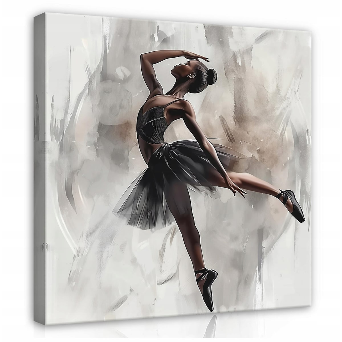 OBRAZ BALETNICA KOBIETA KWADRAT NA PŁÓTNIE ŚCIANĘ DO SYPIALNI SALONU 80x80