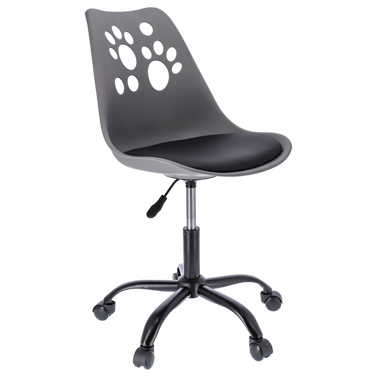 Krzesło biurowe JOY obrotowe dziecięce szaro-czarne