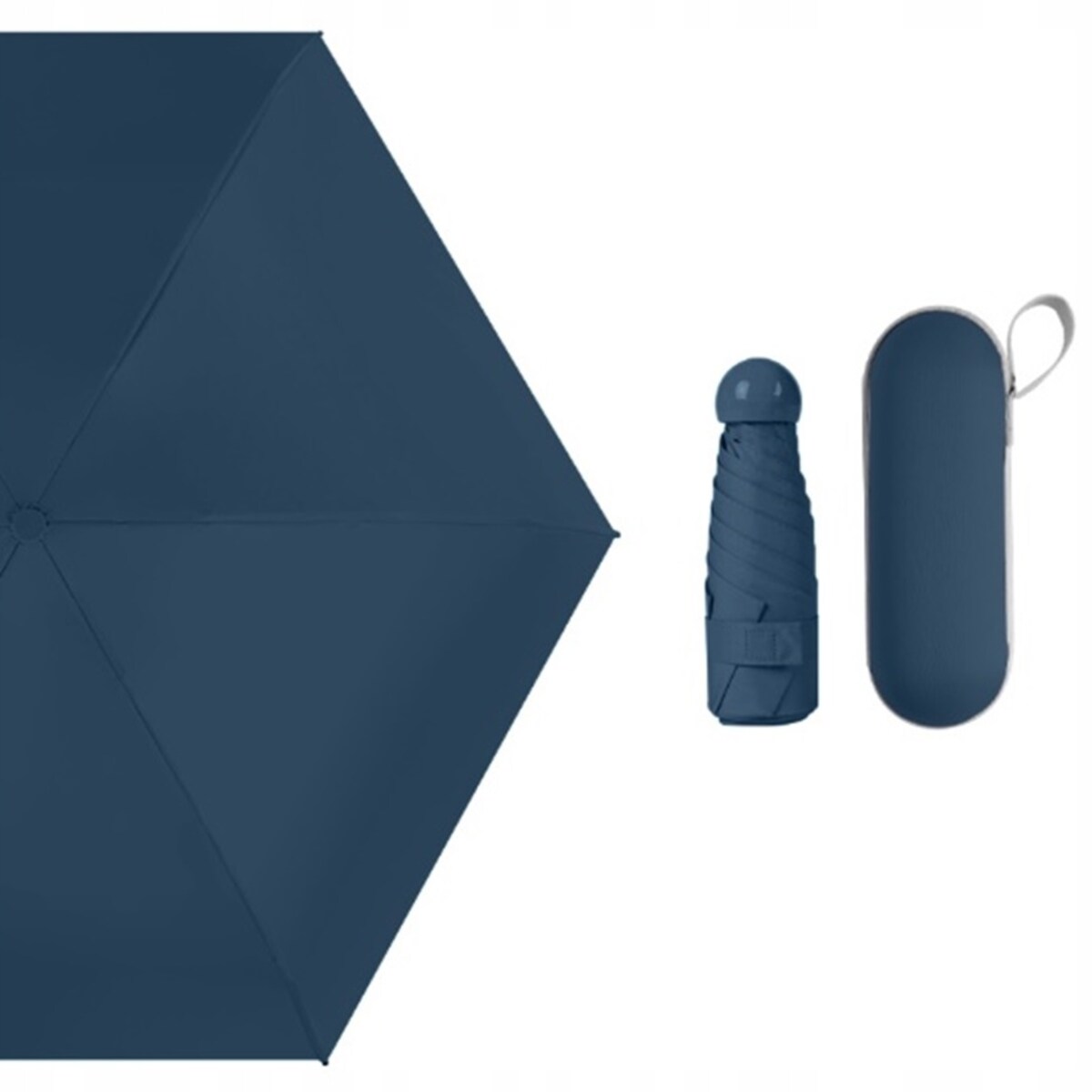 Parasol kieszonkowy kompaktowy parasolka składana mała mały mini etui LEKKA