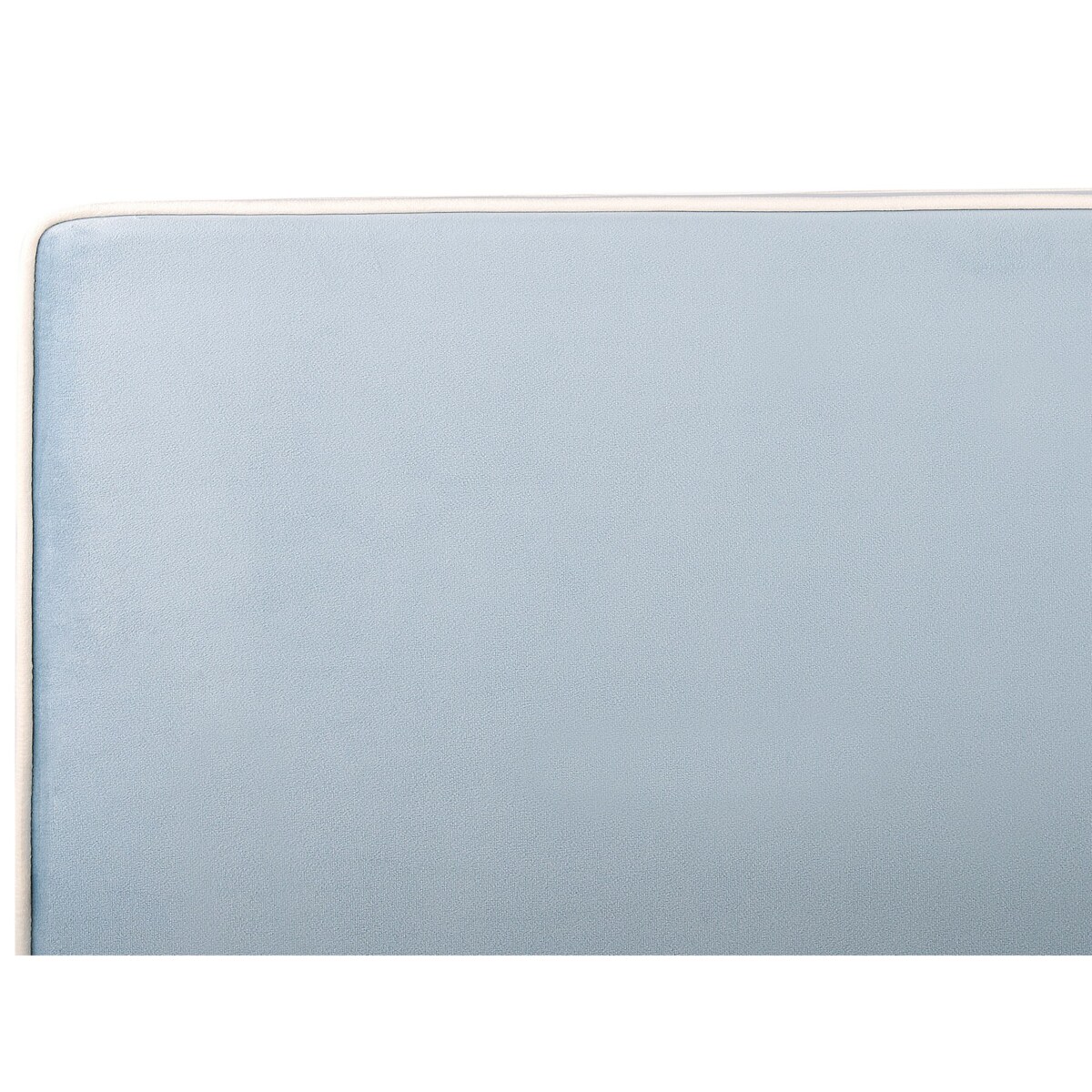 Łóżko welurowe 90 x 200 cm niebieskie TEENIE