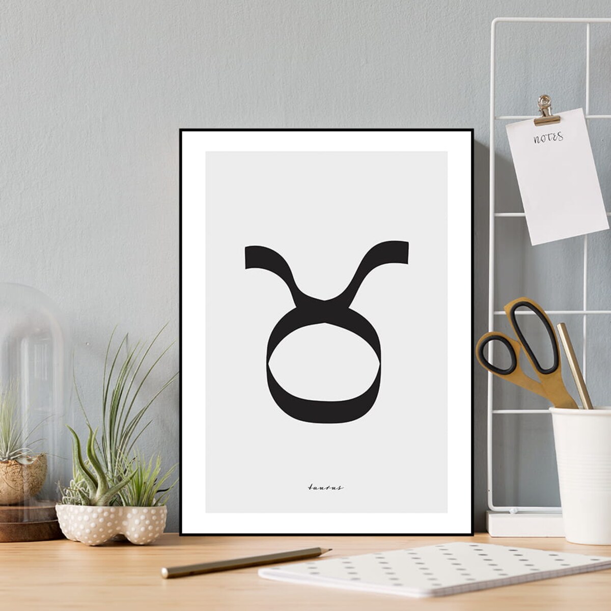 plakat znak zodiaku byk 50x70 cm