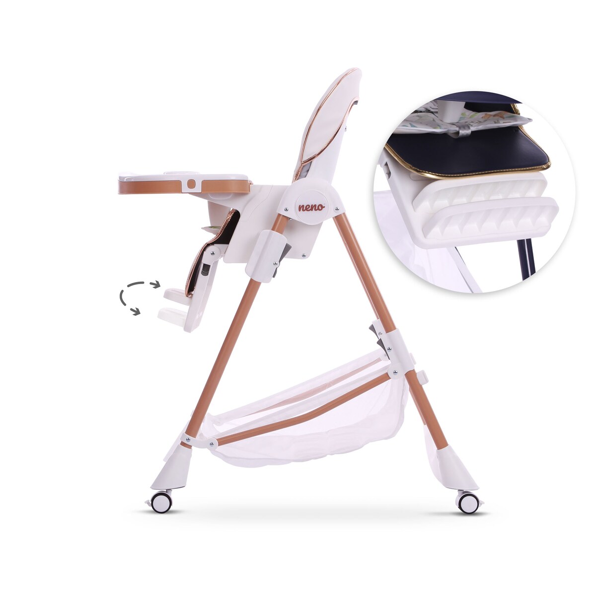 NENO SEDI White Wielofunkcyjne krzesełko do karmienia