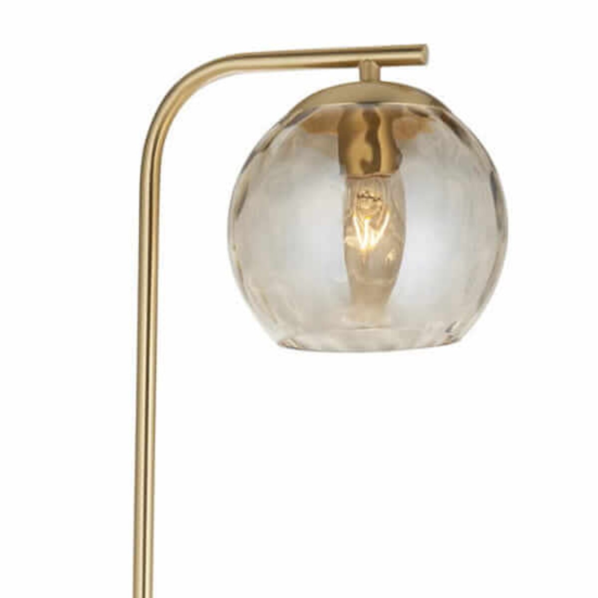 Kulista lampa podłogowa Dimple 98271 Endon szkło złota przezroczysta