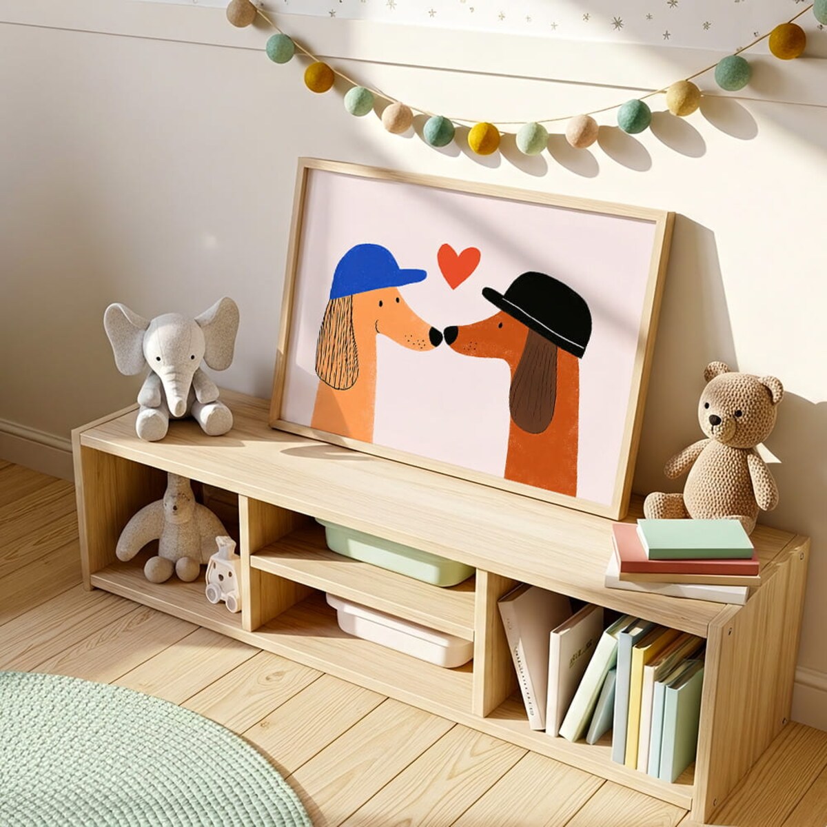 plakat zakochane pieski 70x100