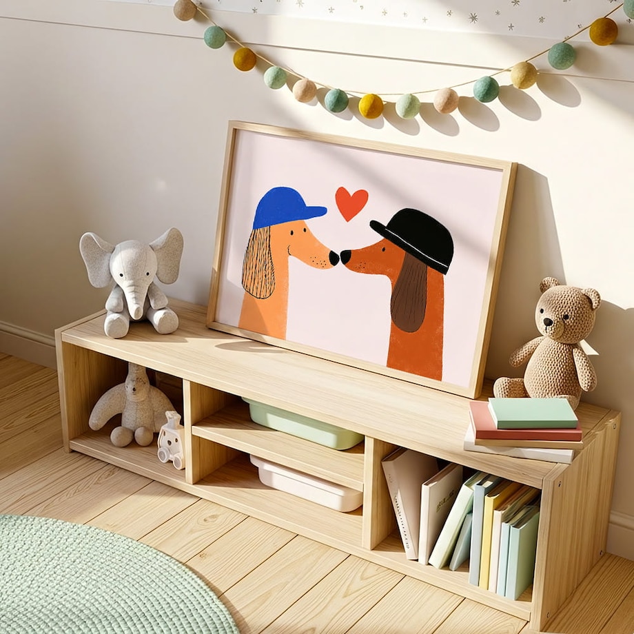 plakat zakochane pieski 70x100