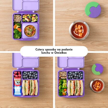 OMIE OMIEBOX lunch box z termosem, Lilac Purple