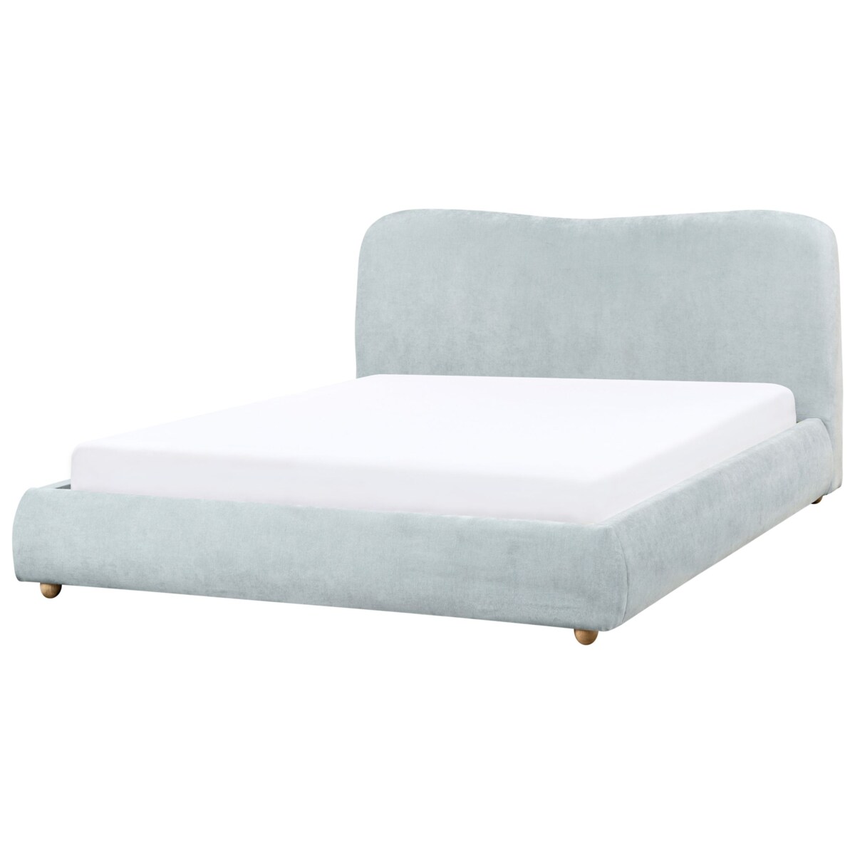 Łóżko z pojemnikiem BLAGNAC 160 x 200 cm Błękitny