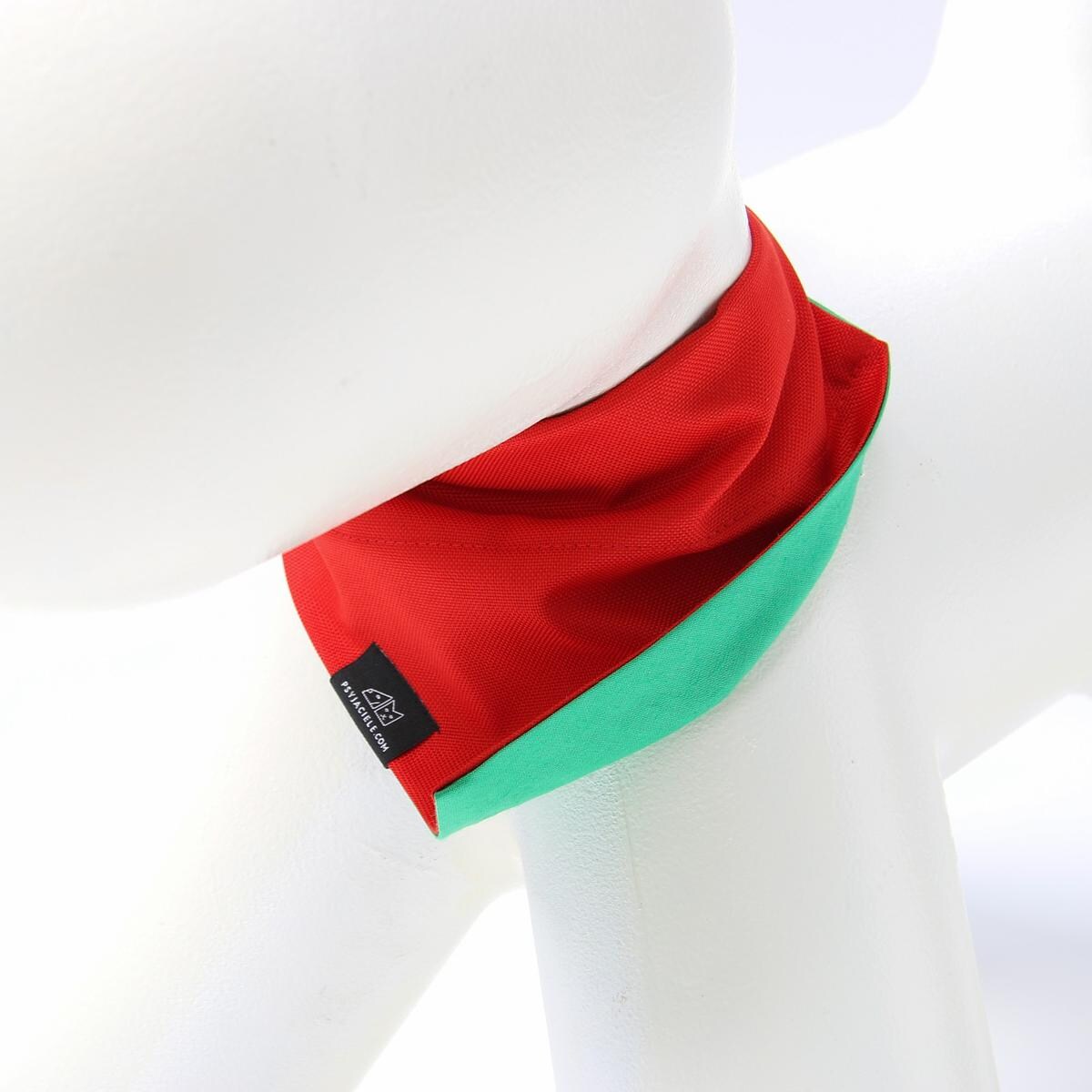 Bandanka "Zawstydzona biel" na obrożę - Rozmiar: L, Rodzaj: Do obroży